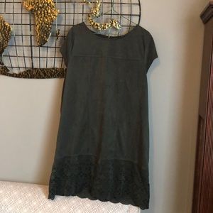 3for$20 Faux suede olive dress